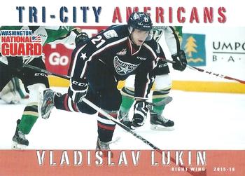 2015-16 Grandstand Tri-City Americans (WHL) #NNO Vladislav Lukin Front