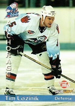 1999-00 Grandstand Anchorage Aces (WCHL) #NNO Tim Lozinik Front