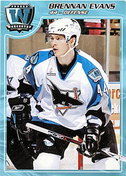 2006-07 Saint Vincent Hospital Worcester Sharks (AHL) #NNO Brennan Evans Front