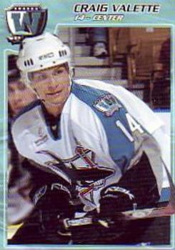 2006-07 Saint Vincent Hospital Worcester Sharks (AHL) #NNO Craig Valette Front