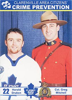 2004-05 St. John's Maple Leafs (AHL) Police #NNO Harold Druken Front