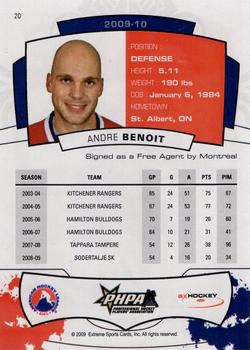 2009-10 Extreme Hamilton Bulldogs (AHL) #NNO Andre Benoit Back