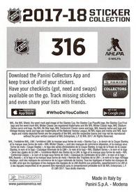 2017-18 Panini Stickers #316 Tyler Seguin Back