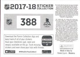 2017-18 Panini Stickers #388 St. Louis Blues Logo Back