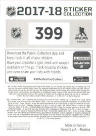 2017-18 Panini Stickers #399 Paul Stastny Back