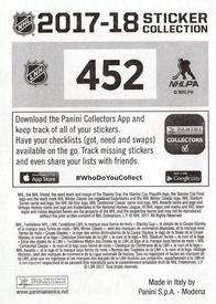 2017-18 Panini Stickers #452 Stadium Series Back