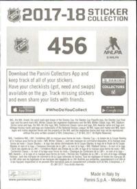 2017-18 Panini Stickers #456 Sidney Crosby Back