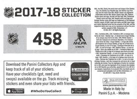 2017-18 Panini Stickers #458 Shea Weber Back