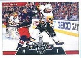 2017-18 Panini Stickers #492 Pittsburgh Penguins vs. Columbus Blue Jackets Front