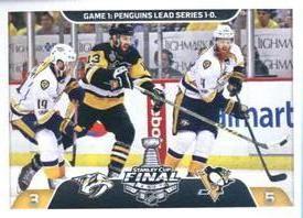 2017-18 Panini Stickers #493 Stanley Cup Finals Game 1 Front