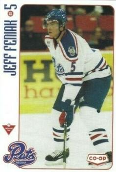 2001-02 Canadian Tire Regina Pats (WHL) #NNO Jeff Feniak Front
