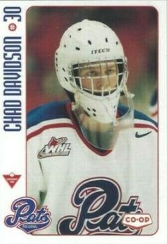 2001-02 Canadian Tire Regina Pats (WHL) #NNO Chad Davidson Front