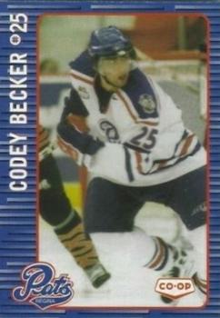 2002-03 Co-op Regina Pats (WHL) #NNO Codey Becker Front