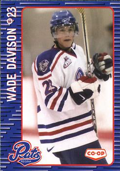 2002-03 Co-op Regina Pats (WHL) #NNO Wade Davison Front