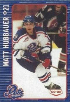 2002-03 Co-op Regina Pats (WHL) #NNO Matt Hubbauer Front