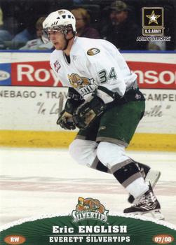 2007-08 Grandstand Everett Silvertips (WHL) #9 Eric English Front