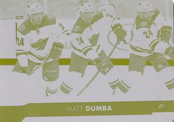 2017-18 Upper Deck - Printing Plates Yellow #98 Matt Dumba Front