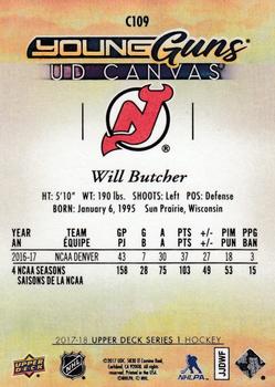 2017-18 Upper Deck - UD Canvas #C109 Will Butcher Back