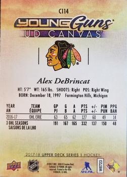 2017-18 Upper Deck - UD Canvas #C114 Alex DeBrincat Back