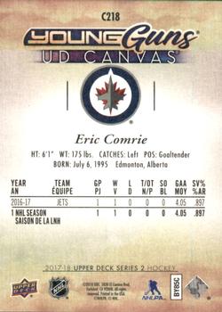 2017-18 Upper Deck - UD Canvas #C218 Eric Comrie Back