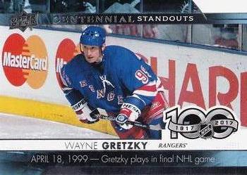 2017-18 Upper Deck - Centennial Standouts #CS-25 Wayne Gretzky Front