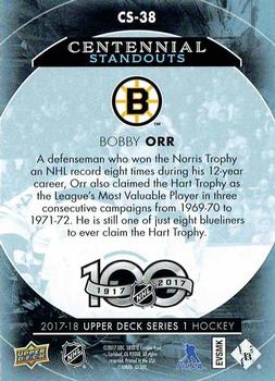 2017-18 Upper Deck - Centennial Standouts #CS-38 Bobby Orr Back