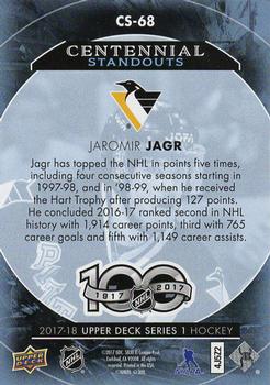 2017-18 Upper Deck - Centennial Standouts #CS-68 Jaromir Jagr Back