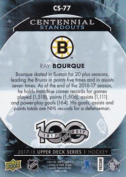 2017-18 Upper Deck - Centennial Standouts #CS-77 Ray Bourque Back