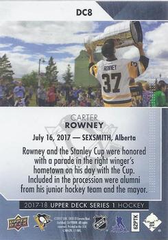 2017-18 Upper Deck - Day with the Cup #DC8 Carter Rowney Back