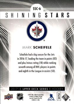 2017-18 Upper Deck - Shining Stars #SSC-6 Mark Scheifele Back