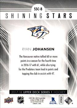 2017-18 Upper Deck - Shining Stars #SSC-8 Ryan Johansen Back