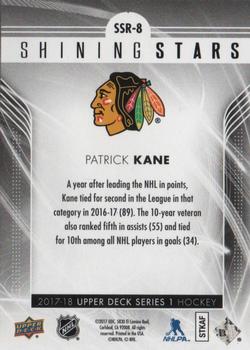 2017-18 Upper Deck - Shining Stars #SSR-8 Patrick Kane Back