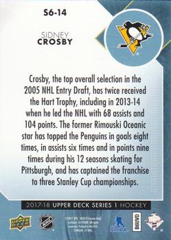 2017-18 Upper Deck - The Second Six #S6-14 Sidney Crosby Back