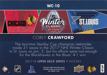 2017-18 Upper Deck - NHL Winter Classic Jumbo #WC-10 Corey Crawford Back