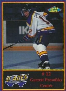 1997-98 Saskatoon Blades (WHL) #NNO Garrett Prosofsky Front