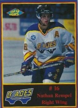 1997-98 Saskatoon Blades (WHL) #NNO Nathan Rempel Front