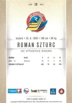 2016-17 OFS Classic Serie I #29 Roman Szturc Back
