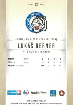2016-17 OFS Classic Serie I #52 Lukas Derner Back