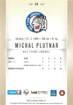2016-17 OFS Classic Serie I #54 Michal Plutnar Back
