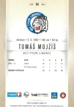 2016-17 OFS Classic Serie I #56 Tomas Mojzis Back