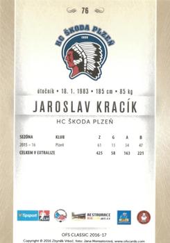 2016-17 OFS Classic Serie I #76 Jaroslav Kracik Back