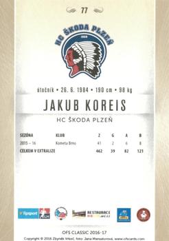 2016-17 OFS Classic Serie I #77 Jakub Koreis Back