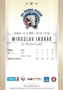 2016-17 OFS Classic Serie I #87 Miroslav Indrak Back