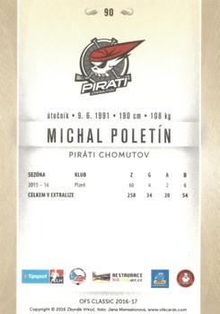 2016-17 OFS Classic Serie I #90 Michal Poletin Back