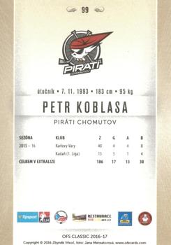 2016-17 OFS Classic Serie I #99 Petr Koblasa Back