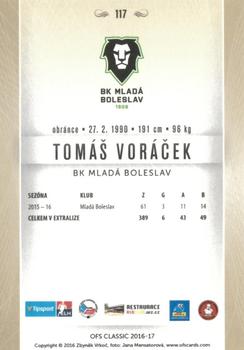 2016-17 OFS Classic Serie I #117 Tomas Voracek Back
