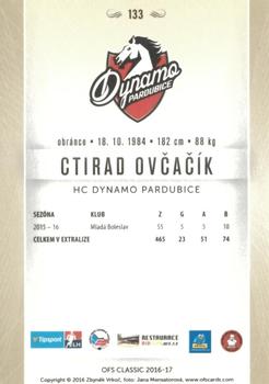2016-17 OFS Classic Serie I #133 Ctirad Ovcacik Back
