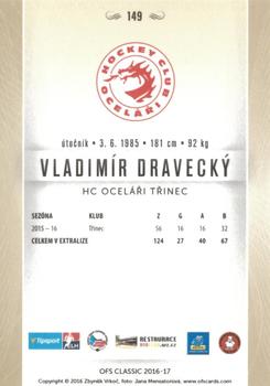 2016-17 OFS Classic Serie I #149 Vladimir Dravecky Back