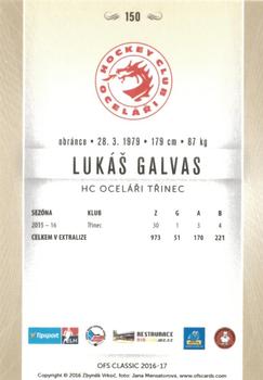 2016-17 OFS Classic Serie I #150 Lukas Galvas Back