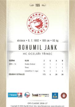 2016-17 OFS Classic Serie I #155 Bohumil Jank Back